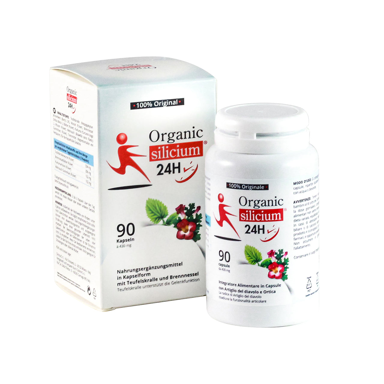 Capsule Organic silicium 24H - 90 capsule - Artiglio del diavolo