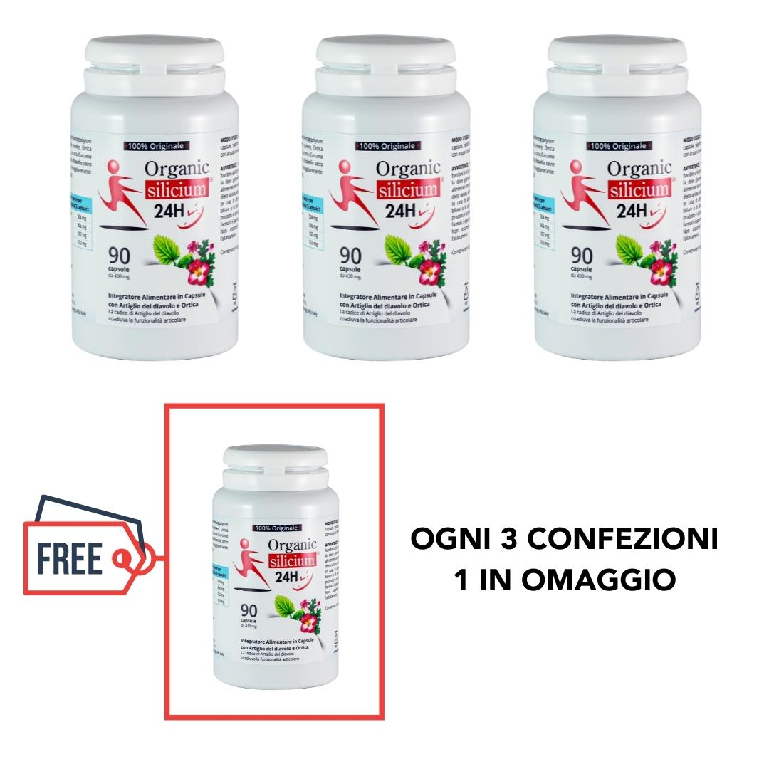 Capsule Organic silicium 24H - 90 capsule - Artiglio del diavolo