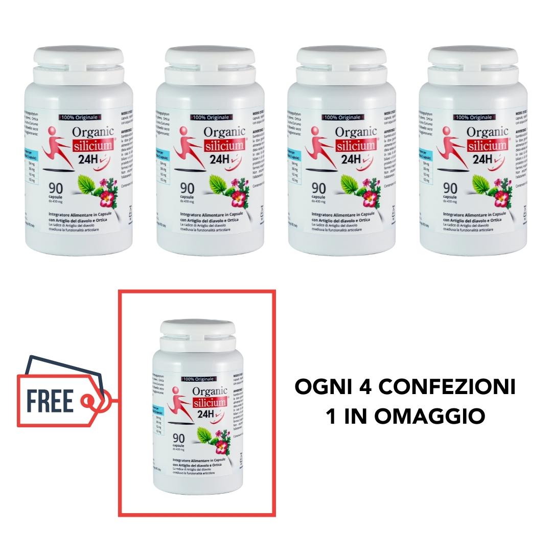 Capsule Organic silicium 24H - 90 capsule - Artiglio del diavolo