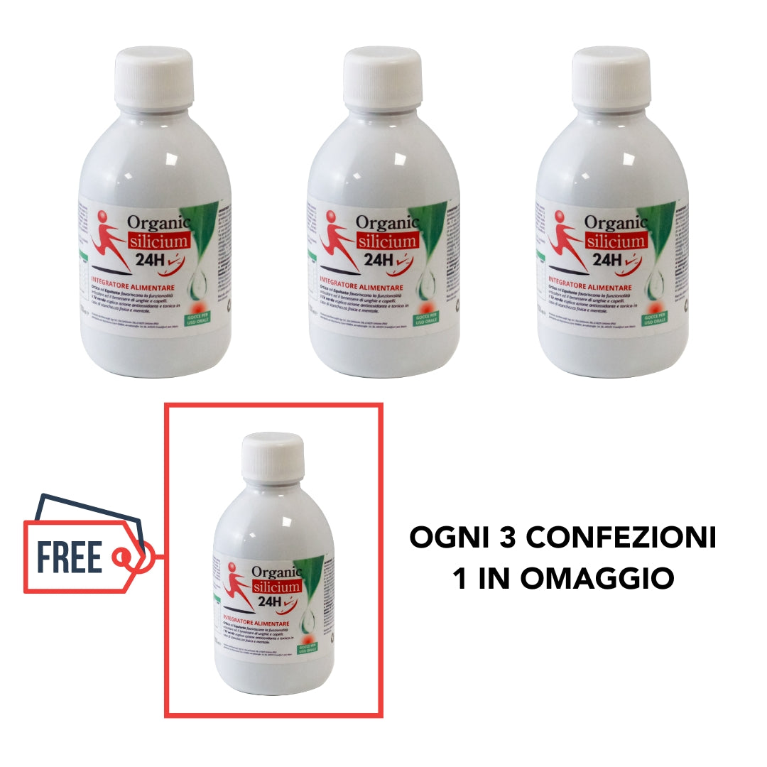 Drink Organic silicium 24H - 250ml - Uso Orale - Ortica e Equiseto