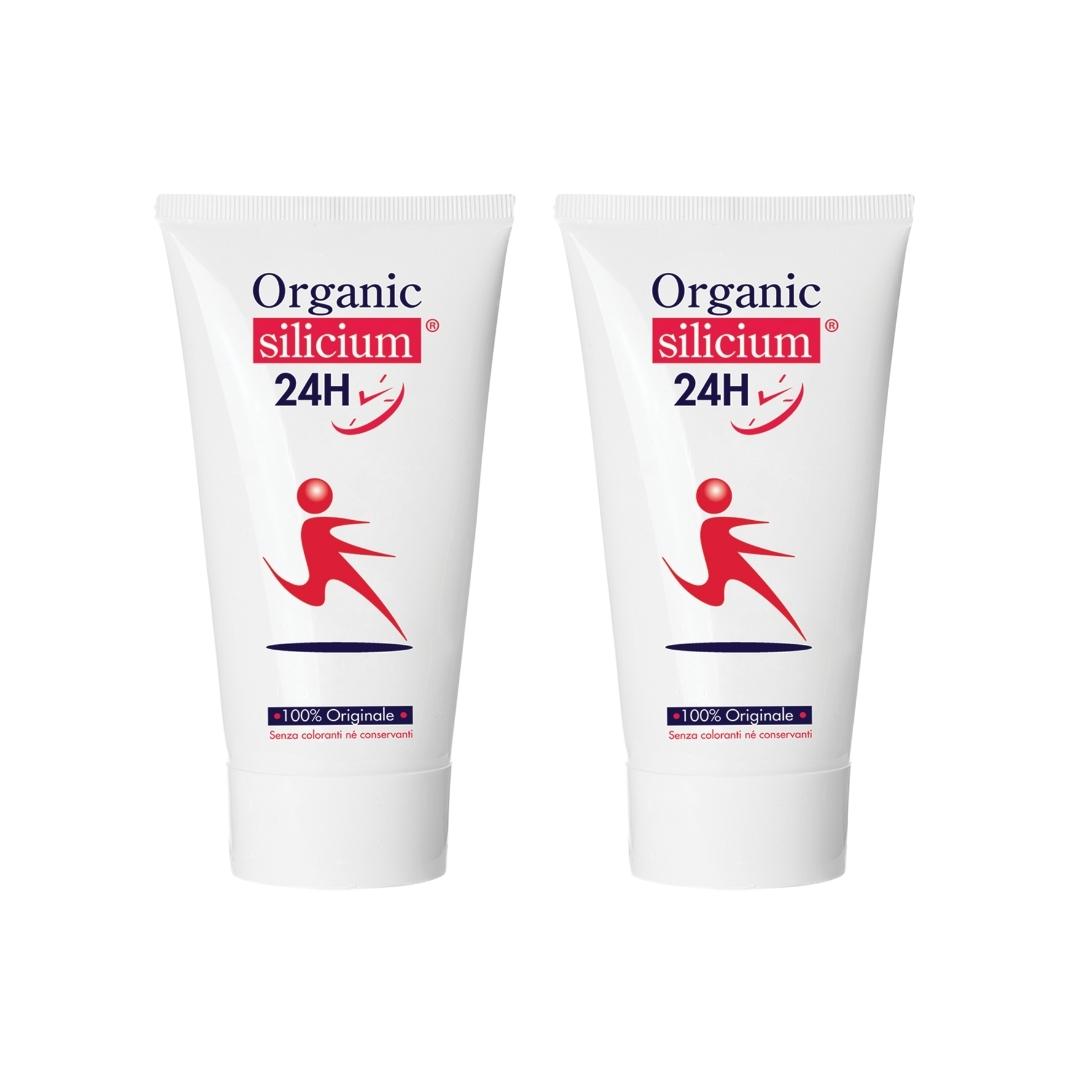 Crema Organic silicium 24H - 200ml - per dolori muscolari e articolari - Ingredienti naturali